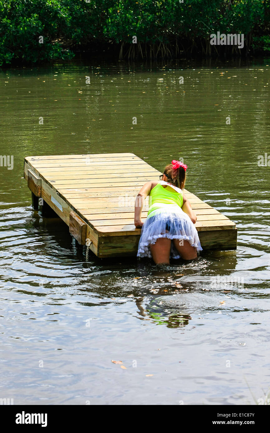 Das Böse Tu-Tu-Hindernis Event Stockfoto