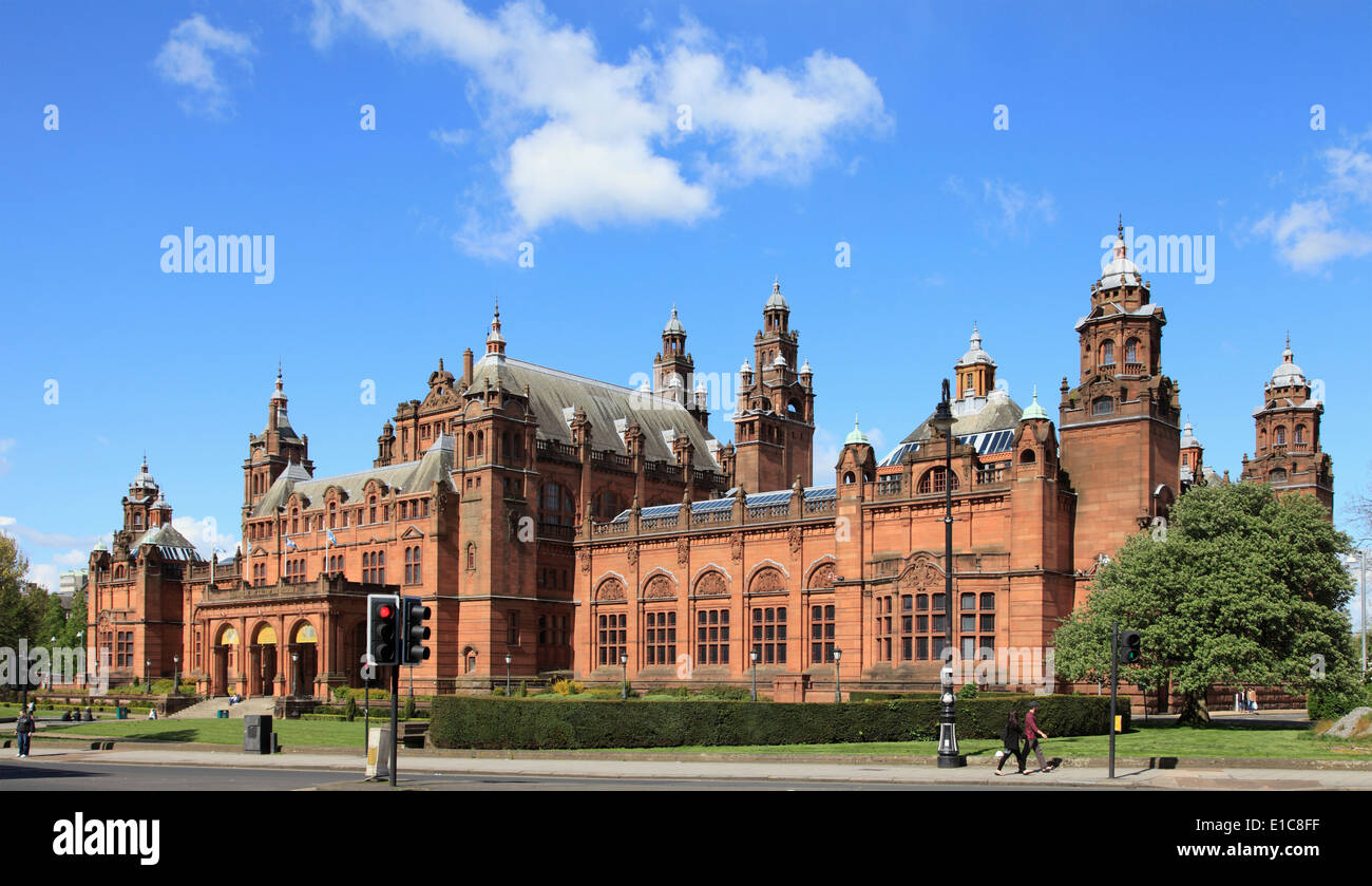 UK, Schottland, Glasgow, Kelvingrove Kunstgalerie & Museum, Stockfoto
