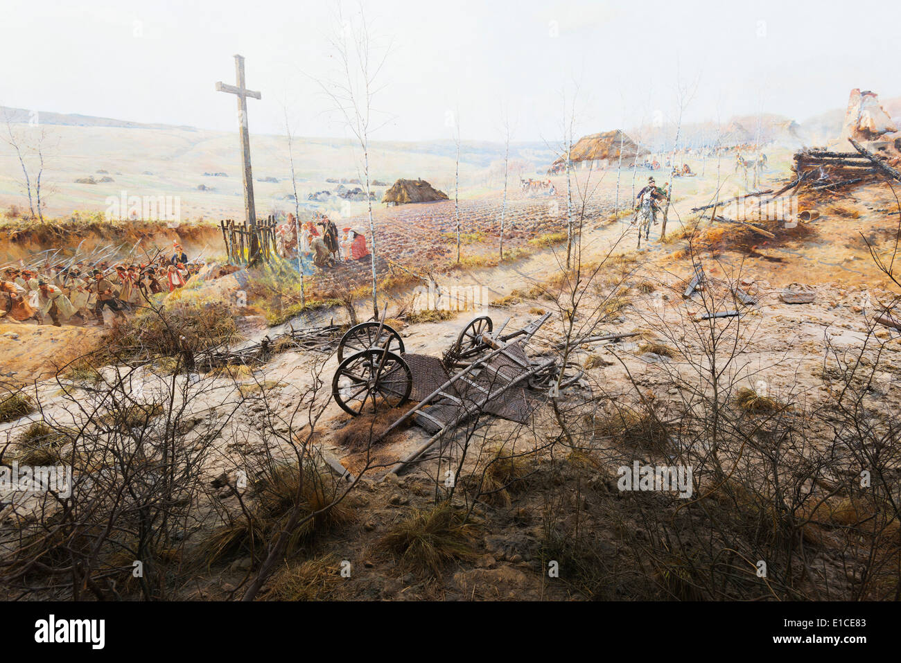 Osteuropa panorama der schlacht von raclawice Fotos und Bildmaterial