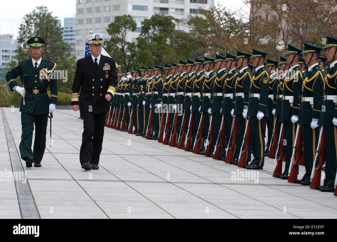 Japanische Self-Defense Force General Ryoichi Oriki, Chef des Stabes der Führungsstab Büro- und Vorsitzender der Joint Chiefs Stockfoto