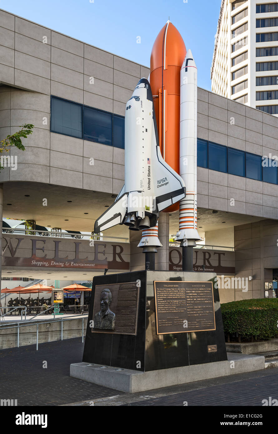 Little Tokyo in der Innenstadt von Los Angeles. Stockfoto