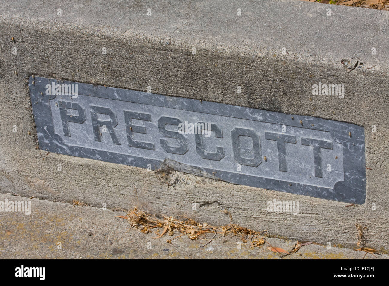 Grab Marker in San Juan Bautista, Kalifornien. Stockfoto