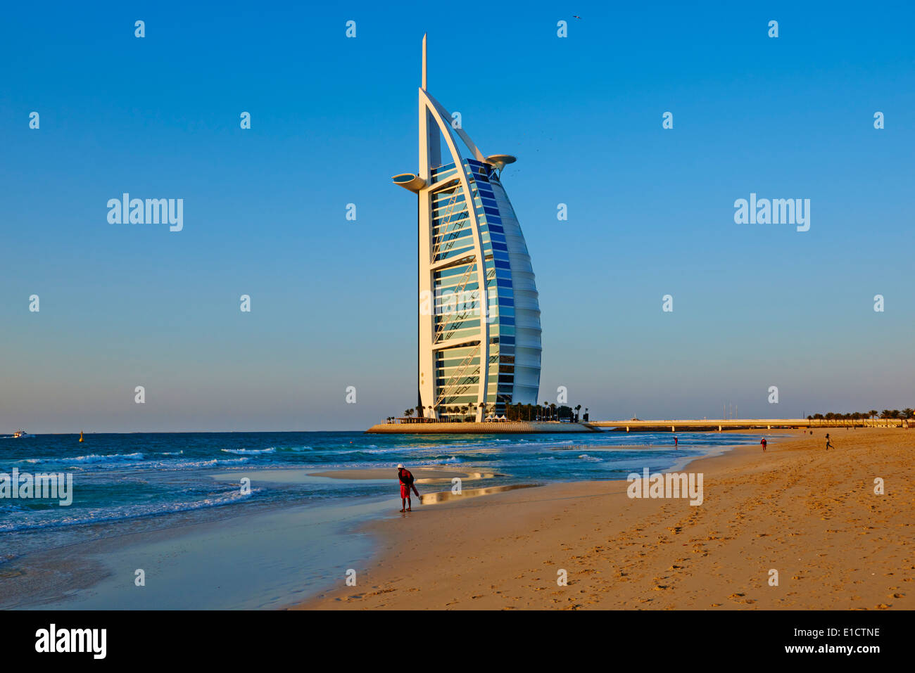 Vereinigte Arabische Emirate, Dubai, Jumeirah Beach, Hotel Burj Al Arab Stockfoto