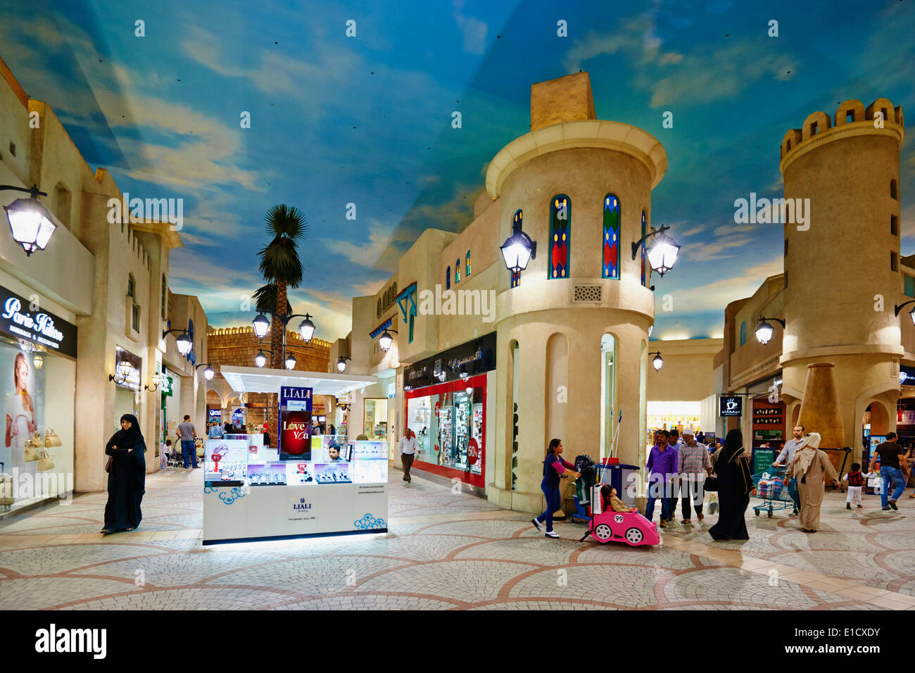 Vereinigte Arabische Emirate, Dubai, Ibn Battuta Mall Einkaufszentrum Stockfoto