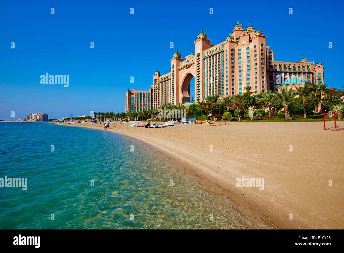 Vereinigte Arabische Emirate, Dubai, Marina Dubai, die Palm Jumeirah, Atlantis hotel Stockfoto