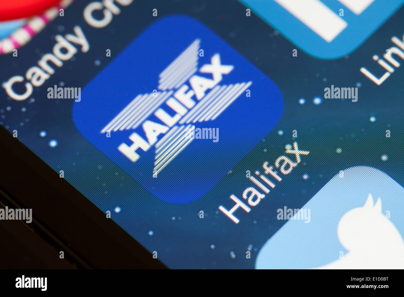 Halifax-app-Symbol auf dem Handy. Stockfoto