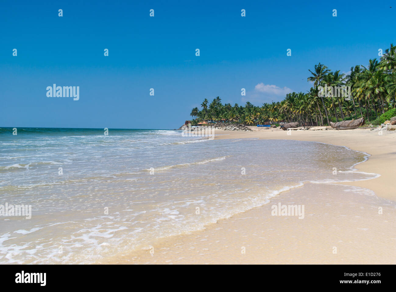 Unglaubliche indischen Stränden, Varkala. Kerala, Indien Stockfoto