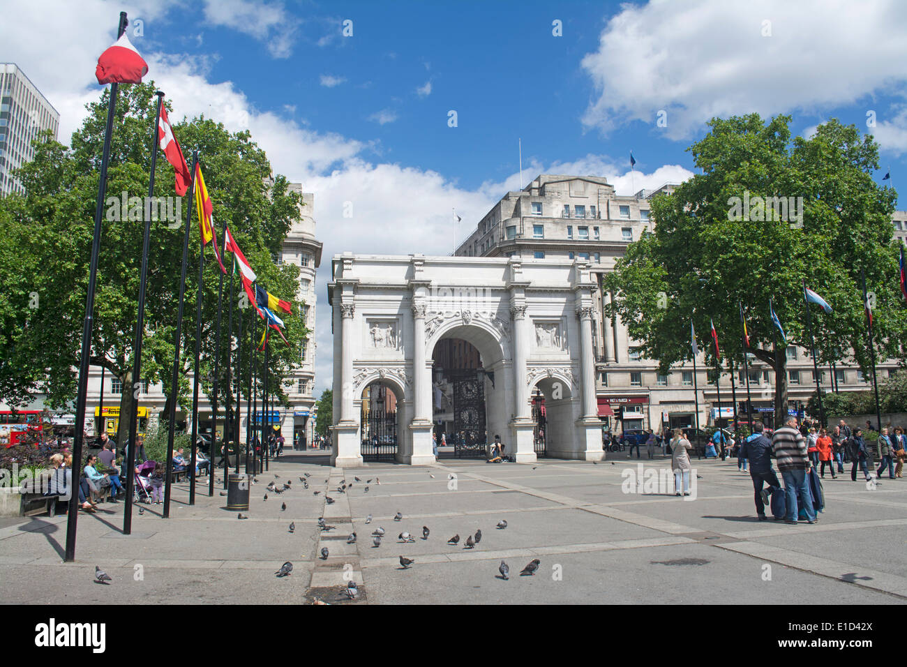 Bild von Marble Arch im Zentrum von London, England Stockfoto