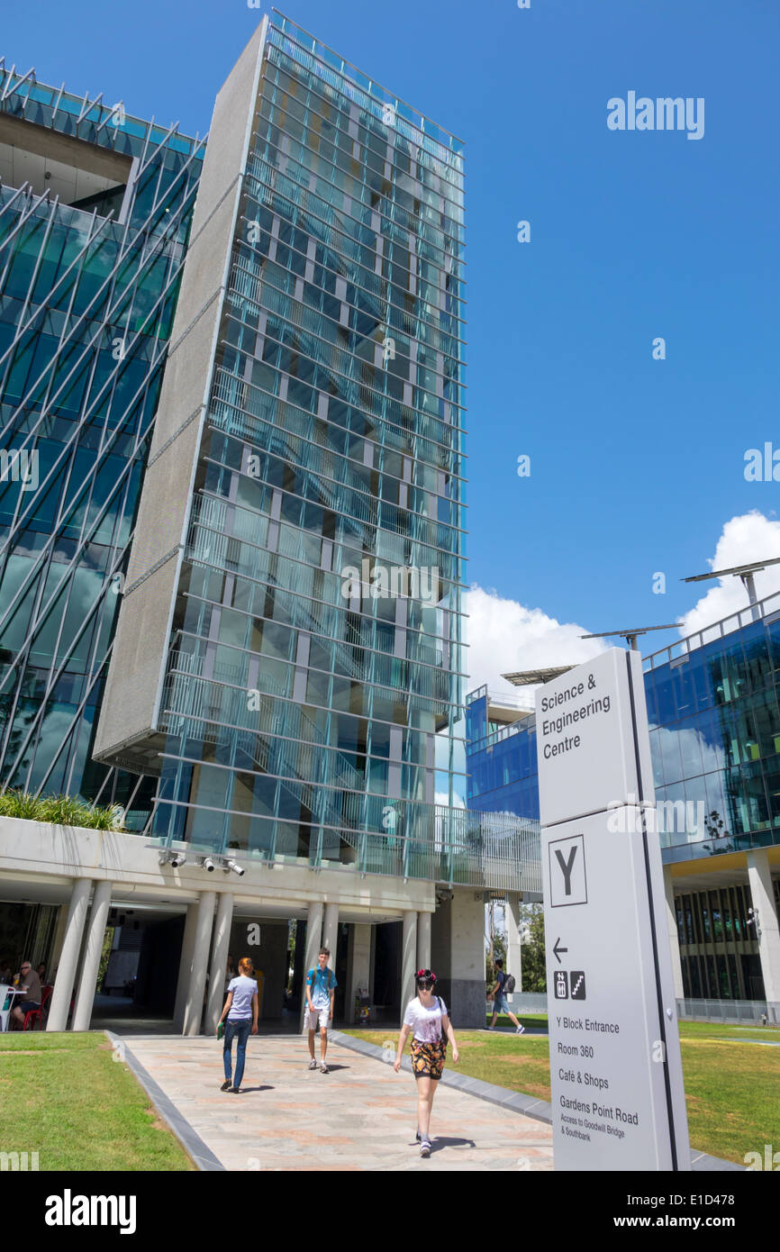 Brisbane Australien, QUT, Queensland University of Garden Point Campus, Science & Engineering Center, Zentrum, Studenten, AU140313045 Stockfoto