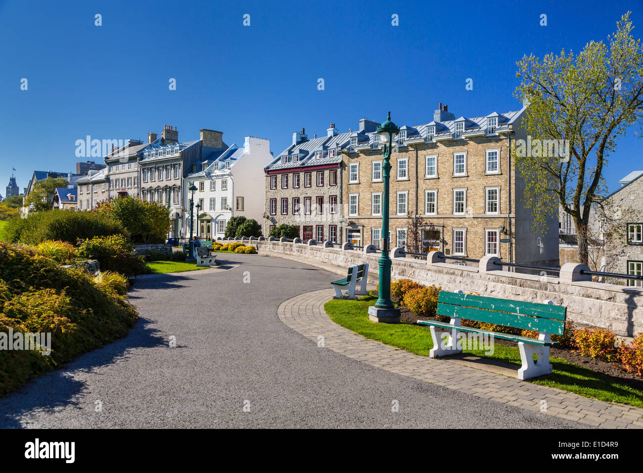 Die obere Stadt Old Quebec in Quebec Stadt, Quebec, Kanada. Stockfoto