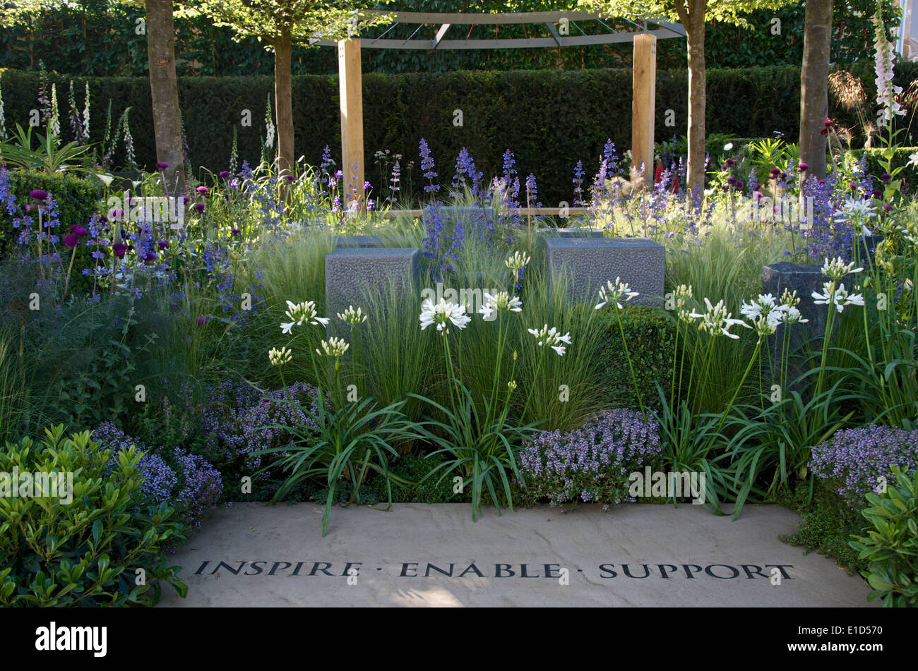 Hoffen Sie auf den Horizont Garten bei RHS Chelsea Flower Show 2014. Stockfoto