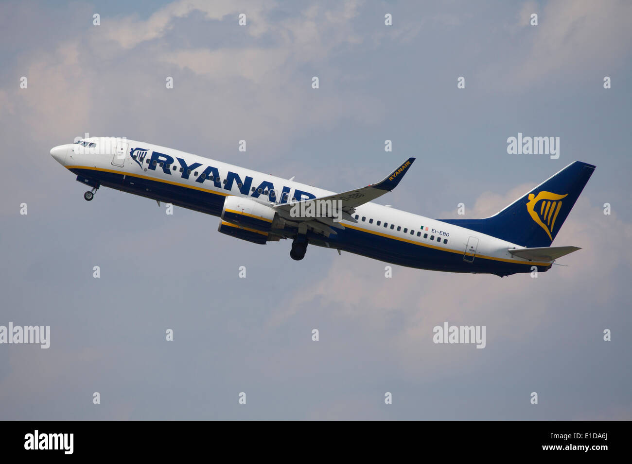 Ryanair-Boeing 737-800 ausziehen Stockfoto