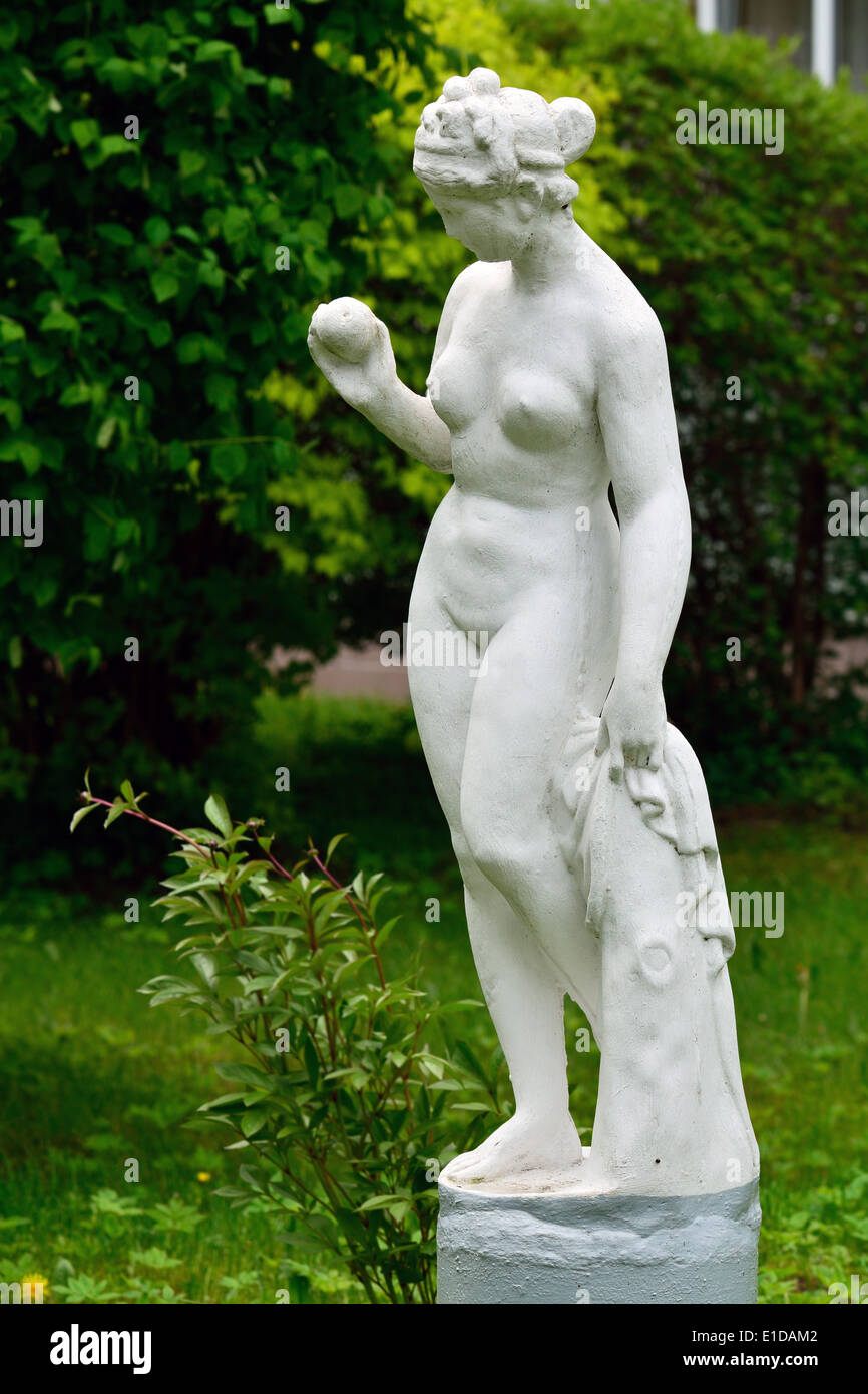 Statue von Eve. Swetlogorsk (Rauschen), Oblast Kaliningrad, Russland Stockfoto