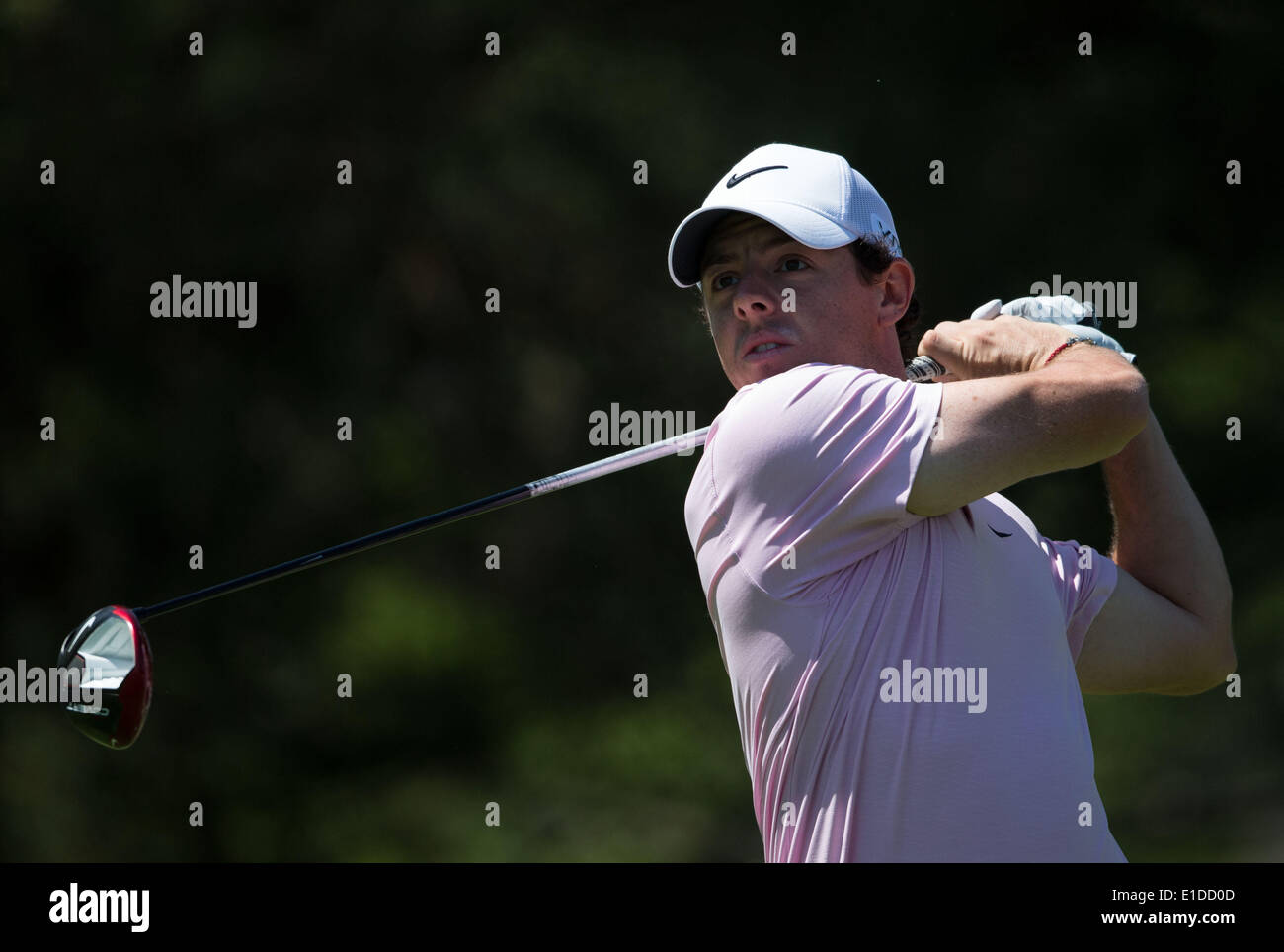 Columbus, USA. 31. Mai 2014. Rory McIlroy Nordirland abschlägt während des Memorial-Turniers im Muirfield Village Golf Club in Dublin, den Vereinigten Staaten am 31. Mai 2014. Bildnachweis: Shen Ting/Xinhua/Alamy Live-Nachrichten Stockfoto
