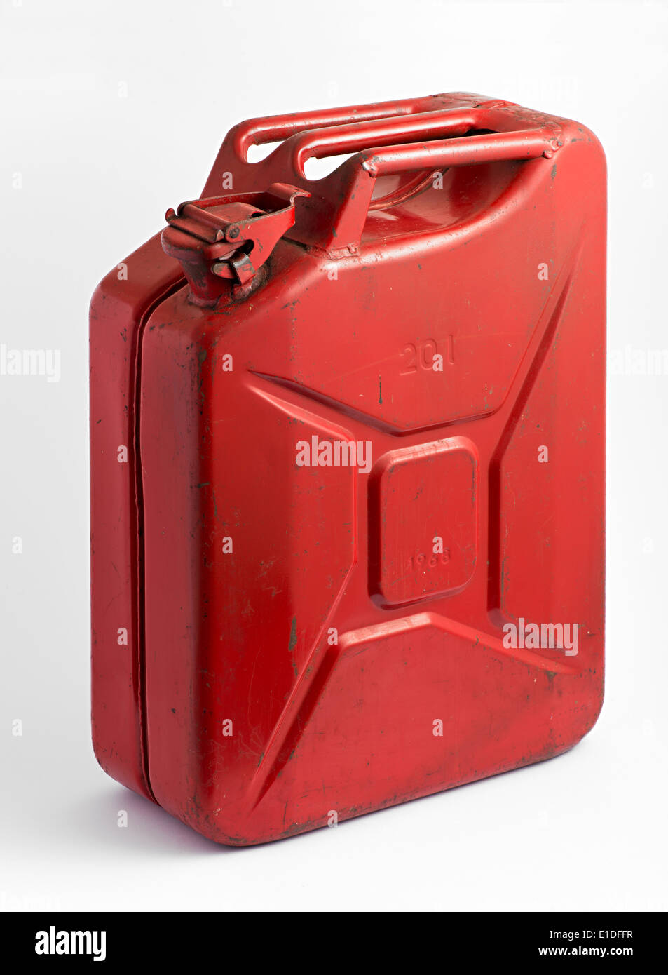 Rot Metall Tank oder Kanister für Transport und Lagerung von