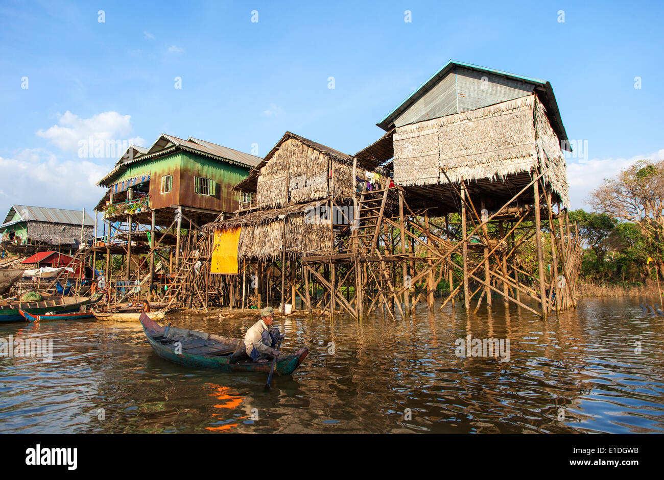 Kampong Phulk schwimmende Dorf, Siem Reap, Kambodscha Stockfoto