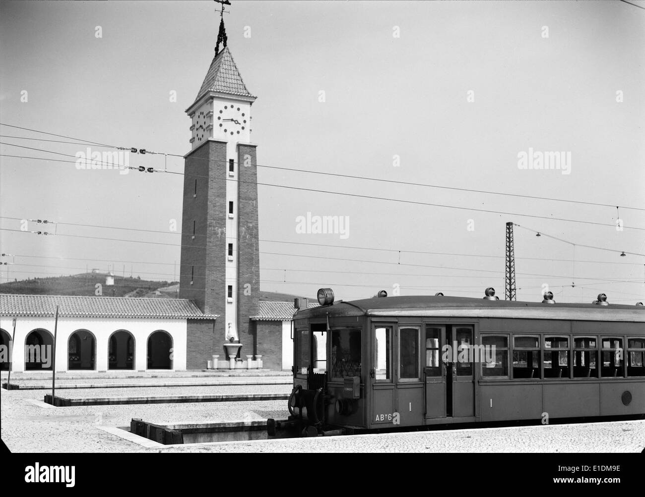 Estação Estádio Nacional, Portugal Stockfoto