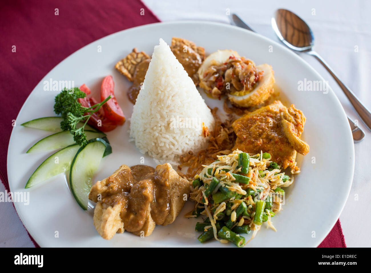 Indonesische Futternapf Stockfoto