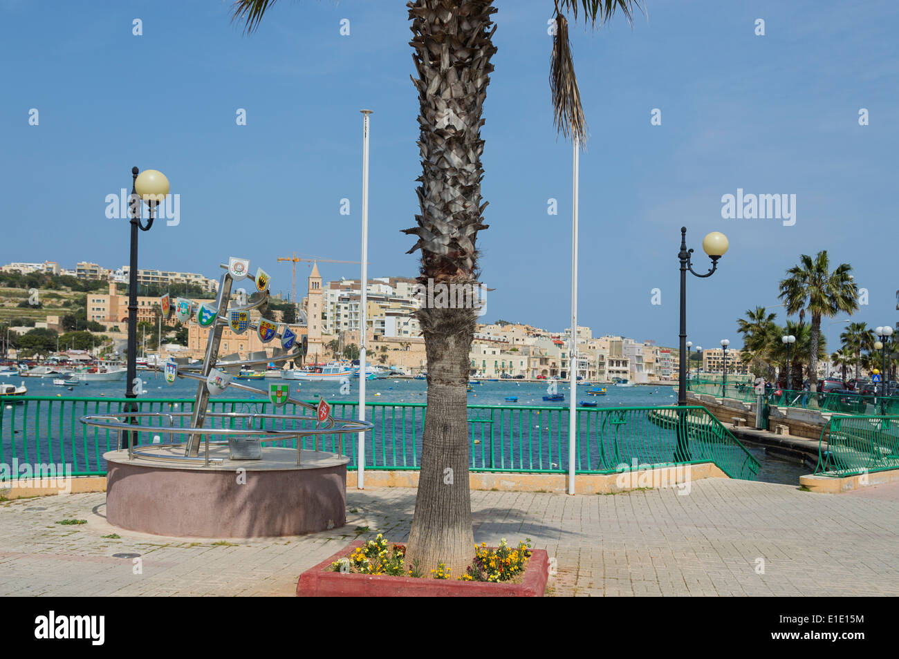 Marsaskala Bucht, Hafen, südlichen Malta, Europa. Stockfoto