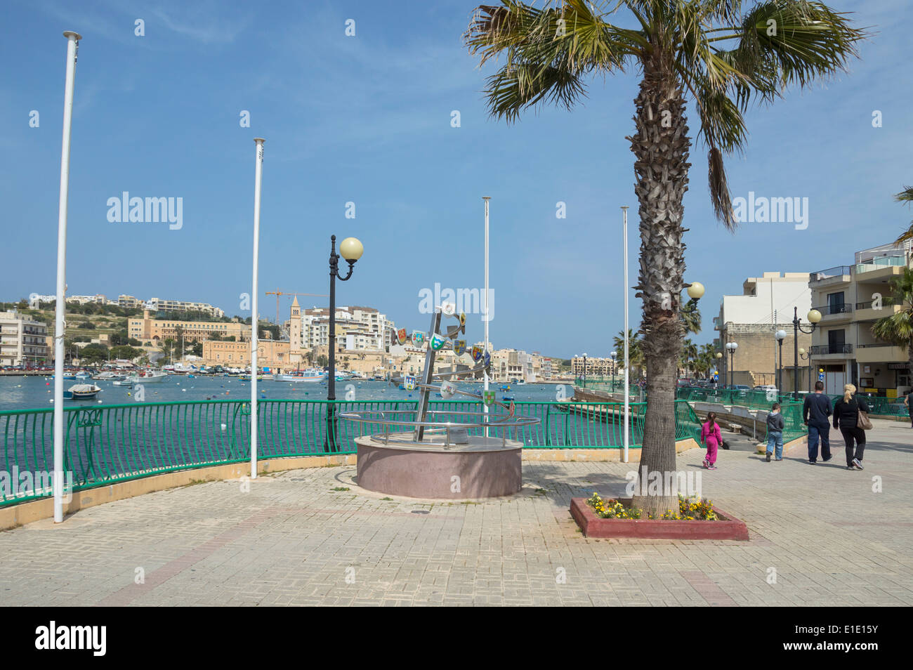 Marsaskala Bucht, Hafen, südlichen Malta, Europa. Stockfoto