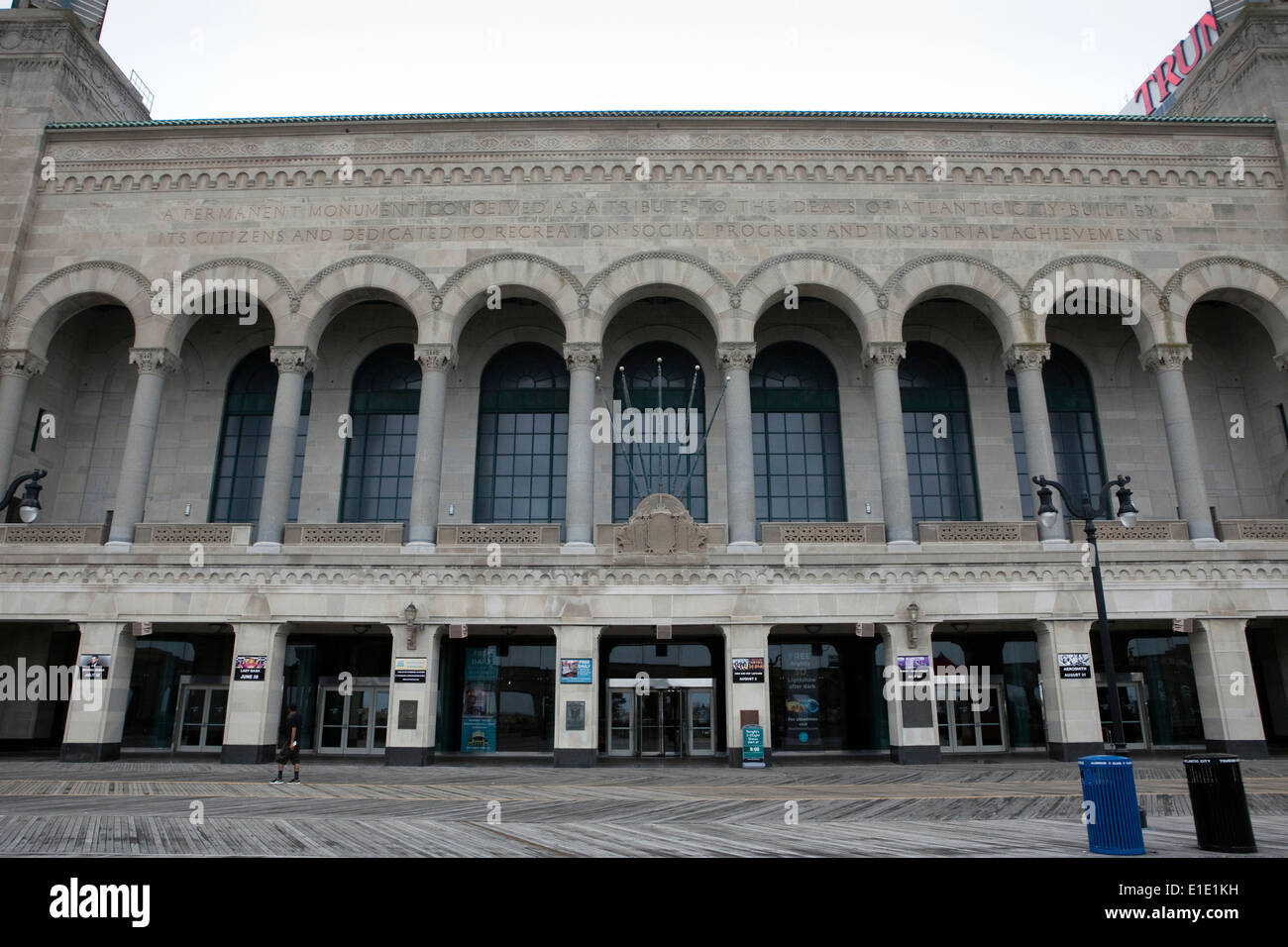 Eine Ansicht der Boardwalk Hall in Atlantic City, New Jersey Stockfoto
