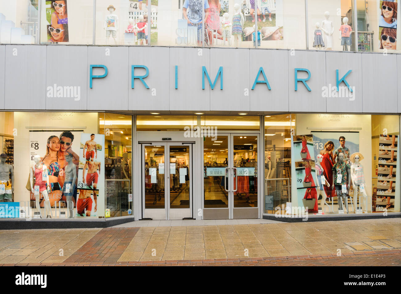 Primark-Ladenzeile Stockfoto