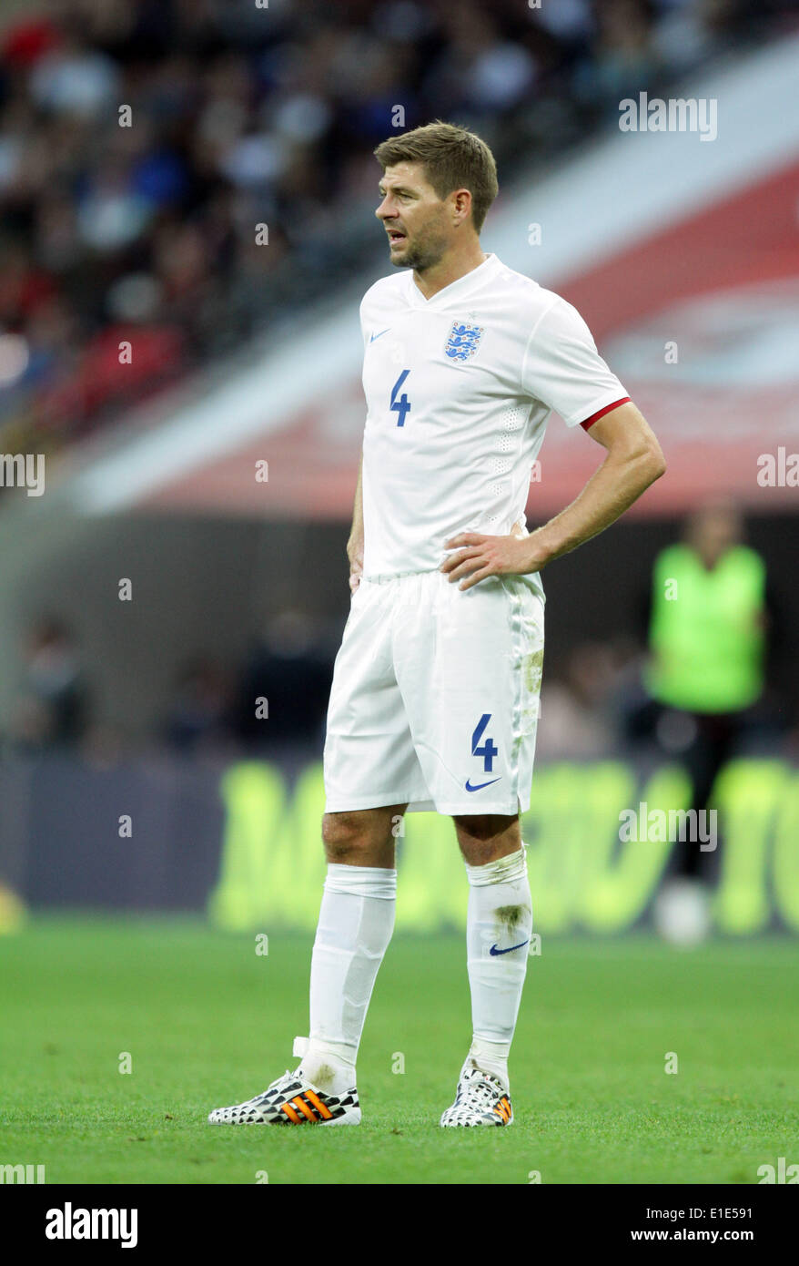 England V Peru - freundlich. . London, UK. . 30.05.2014 Steven Gerrard, England. ** Dieses Bild darf ausschließlich für redaktionelle Zwecke nur ** Pic: Paul Marriott Photography Stockfoto