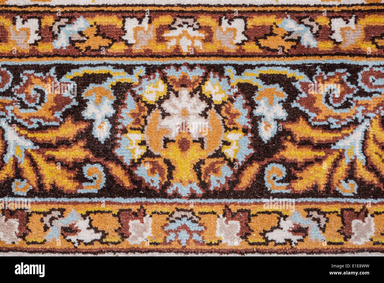 Teppich Textur Blume / Hintergrund Stockfoto