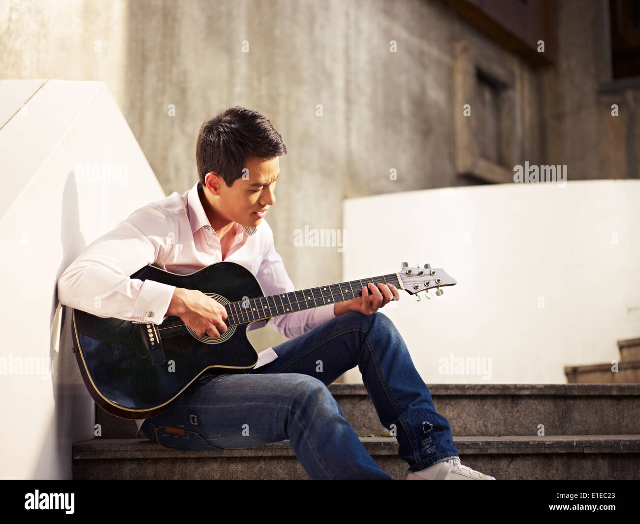 Guitar Player Stockfoto