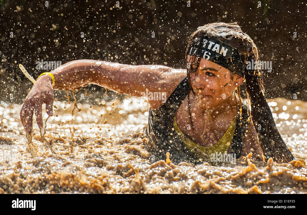Das Hindernis Spartan Race fand in Liberec, Tschechische Republik, am 31. Mai 2014. (CTK Foto/Radek Petrasek) Stockfoto Das Hindernis Spartan Race fand in Liberec, Tschechische Republik, am 31. Mai 2014. (CTK Foto/Radek Petrasek) Stockfoto
