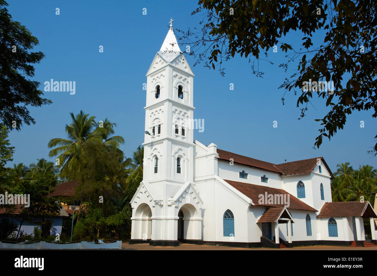 Indien, Bundesstaat Kerala Calicut oder Kozhikode, Süd-Indien-Kirche aus dem Jahr 1842 Stockfoto