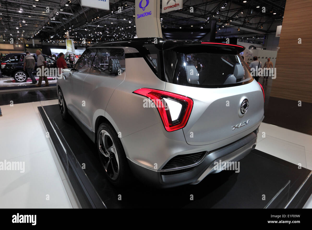 Futuristische SsangYong XLV Konzept SUV auf der AMI - Auto Mobil International Fachmesse am 1. Juni 2014 in Leipzig, Deutschland Stockfoto