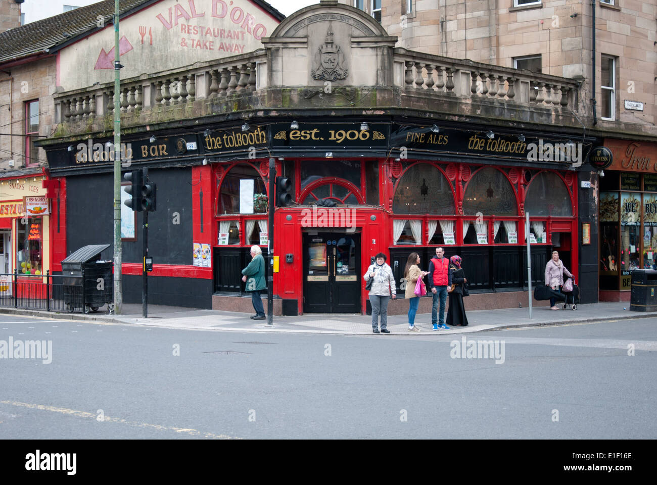 Überqueren Sie das Tolbooth Bar reichsten Glasgow Glasgow Schottland Stockfoto