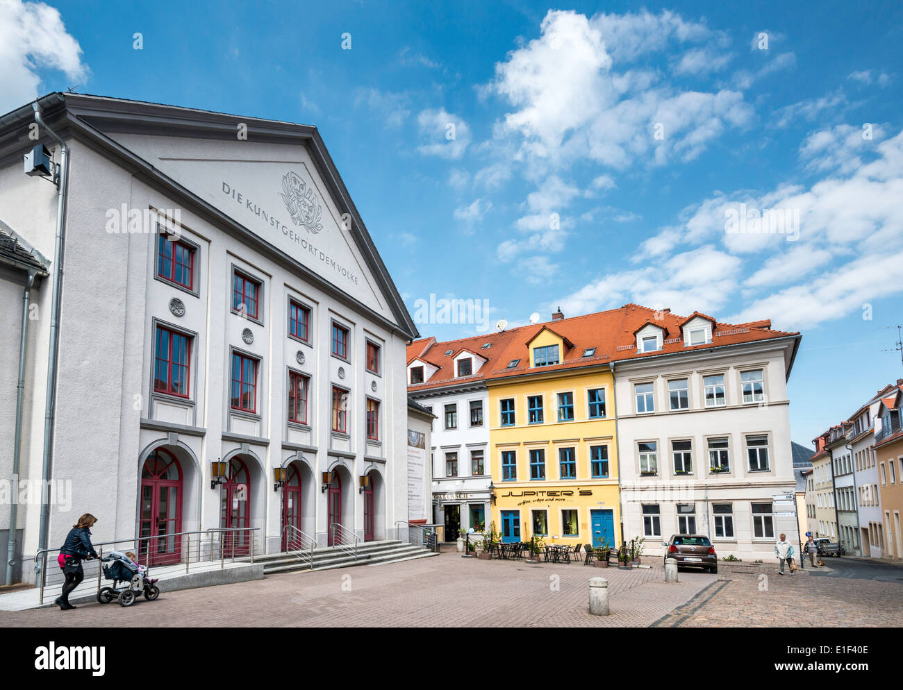 Mittelsachsischer Theater in Freiberg, Sachsen, Deutschland Stockfoto