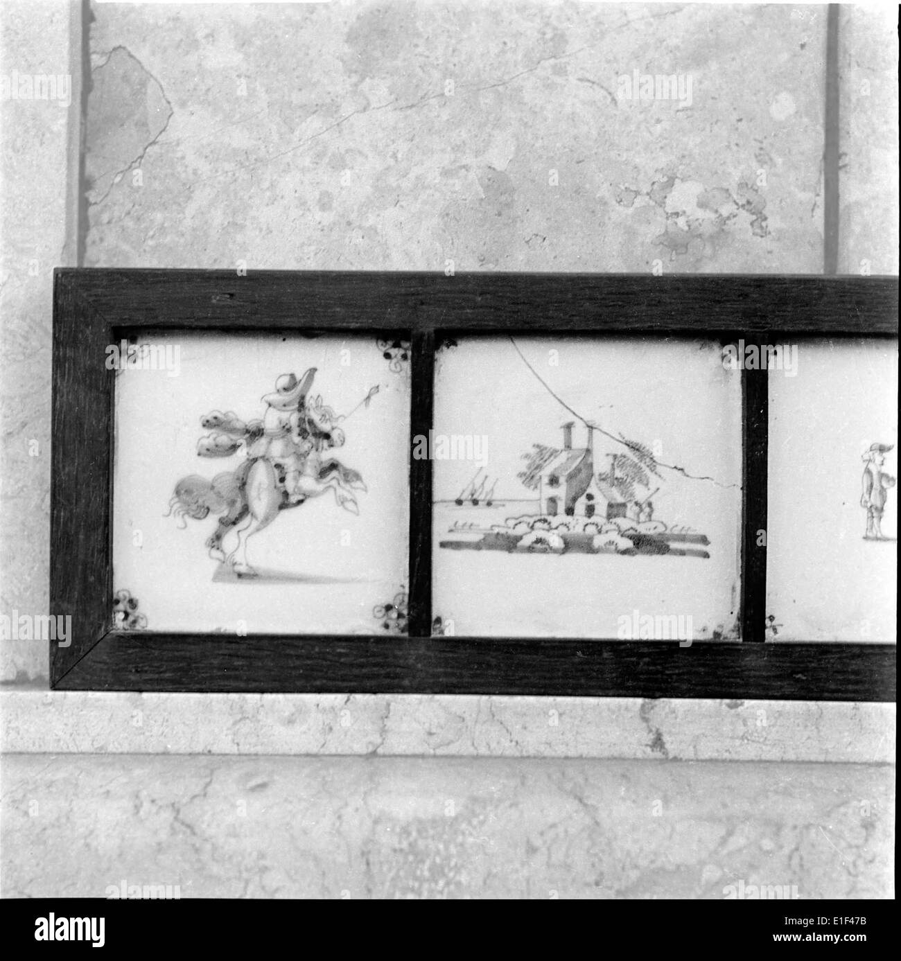 Die Coleção Monteiro Gomes in Sintra, Portugal, ist eine private Sammlung, die für ihre portugiesischen Azulejos bekannt ist. Die Sammlung wurde von João Miguel dos Santos Simões aufgenommen und unterstreicht die kulturelle Bedeutung portugiesischer Fliesen. Stockfoto