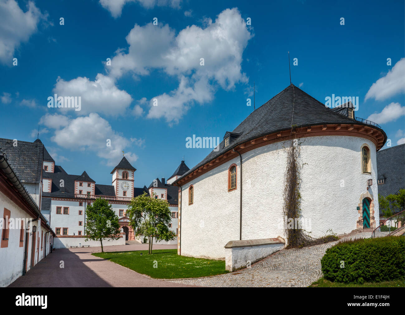 Brunnenhaus, Lodge Jagdschloss Augustusburg (Jagdschloss Augustusburg), Sachsen, Deutschland Stockfoto