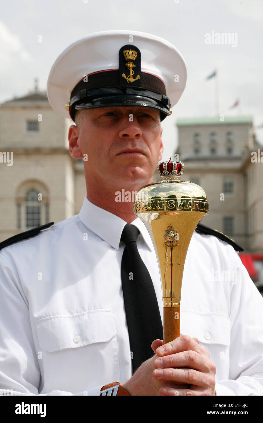 MARINE BAND DER ROYAL NETHERLANDS NAVY SERGEANT MAJOR ED OOSTEROM Stockfoto