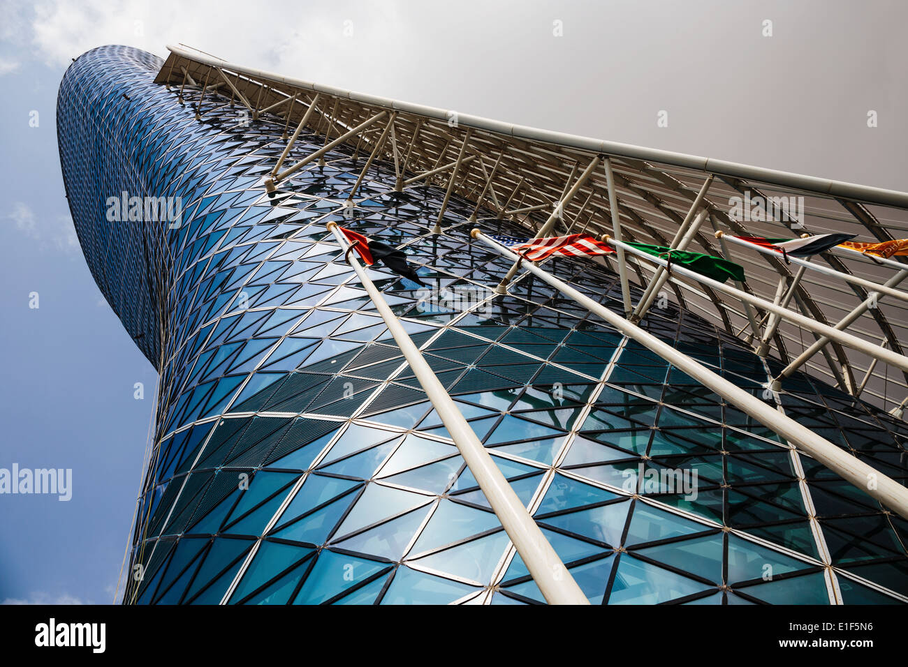 Moderne Gebäude in Abu Dhabi Stockfoto