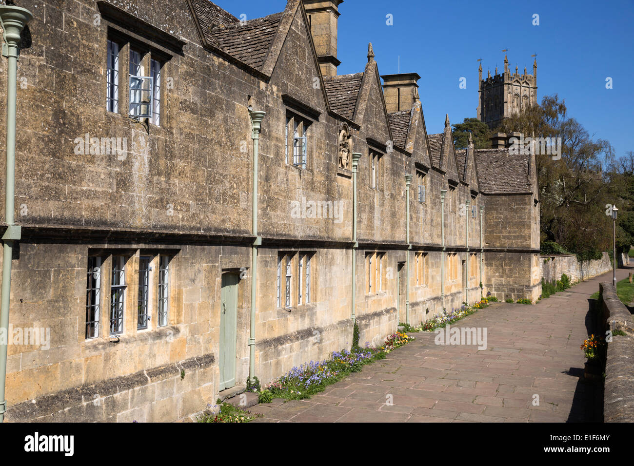 Armenhäuser, Church Street, Chipping Campden, Cotswolds, Gloucestershire, England, Vereinigtes Königreich Stockfoto