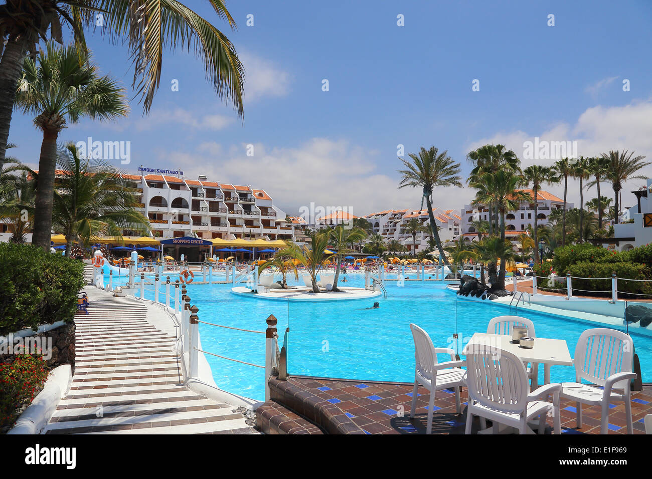 Santiago Park, Playa de Las Americas, Teneriffa, Kanarische Inseln, Spanien Stockfoto