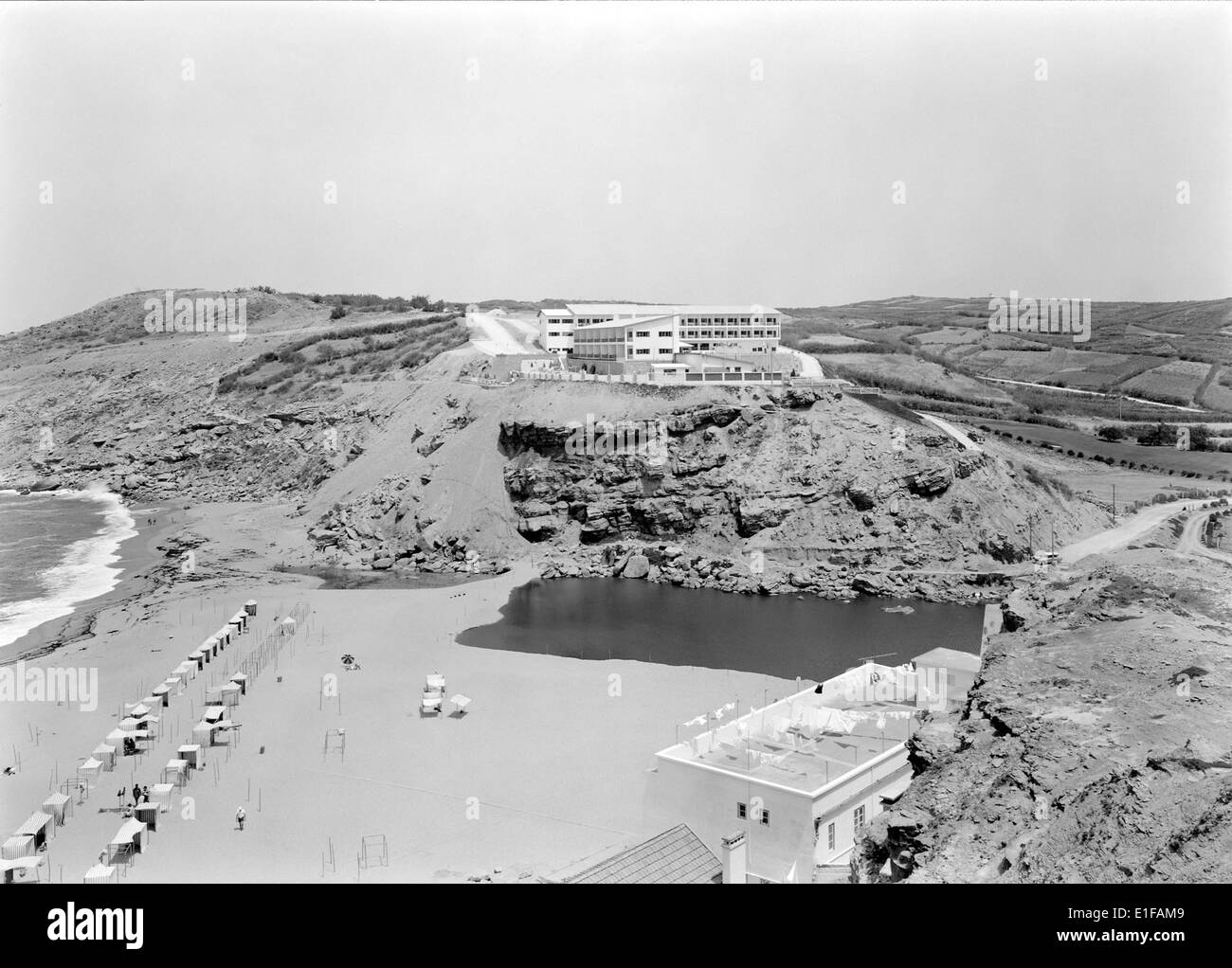 Praia Porto Novo Maceira, Portugal Stockfoto