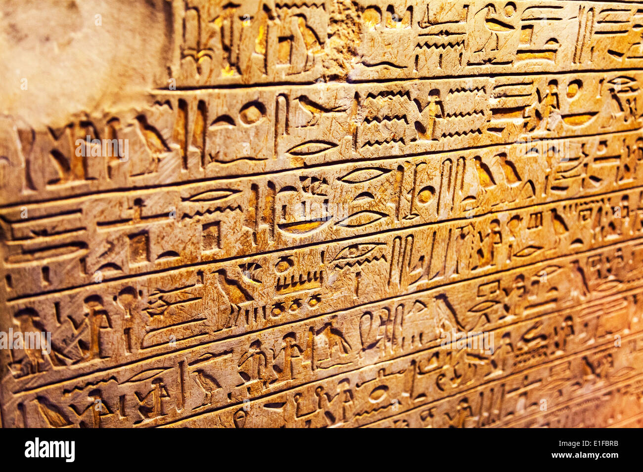 ägyptische Hieroglyphen Schnitzereien, Ägypten, ägyptische, antike
