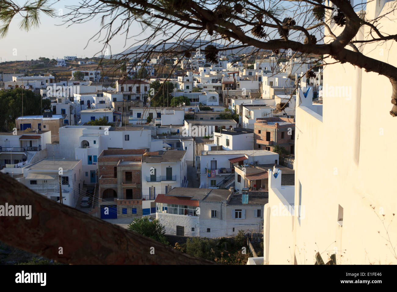 Vivlos Dorf, Naxos, Kykladen, Griechenland Stockfoto