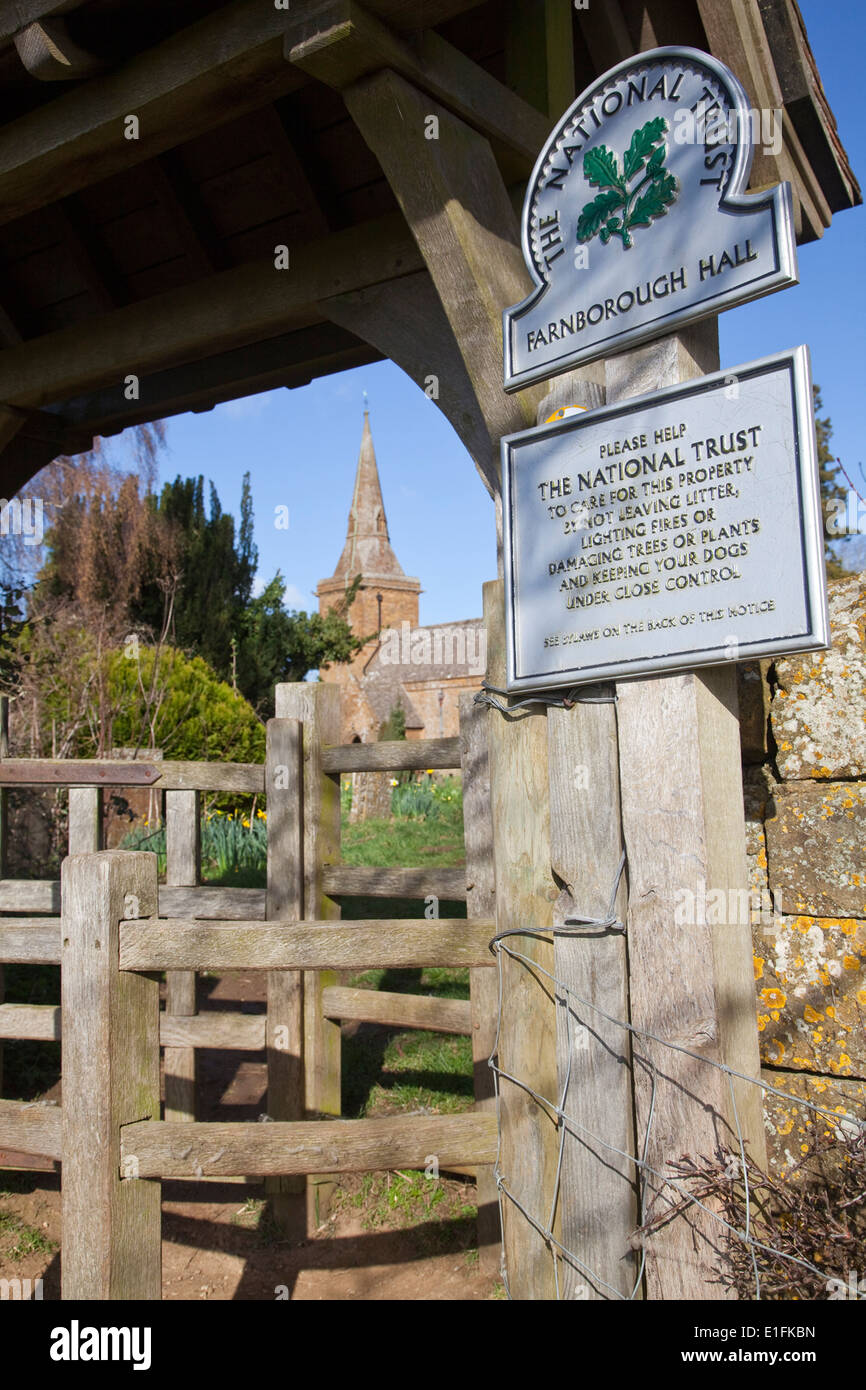 Farnborogh Hall. Warwickshire Stockfoto