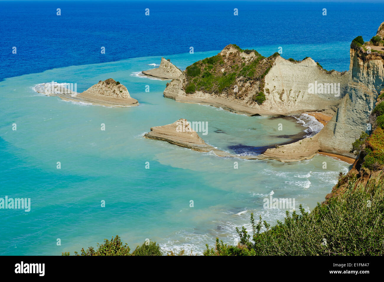 Griechenland, ionische Insel, Insel Korfu, Kap Drastis in der Nähe von Sidari Dorf Stockfoto