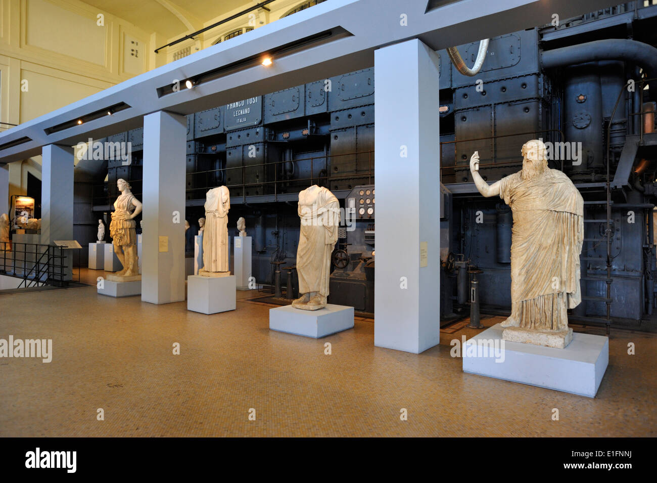 Italien, Rom, Musei Capitolini, Kapitolinische Museen, Centrale Montemartini Stockfoto