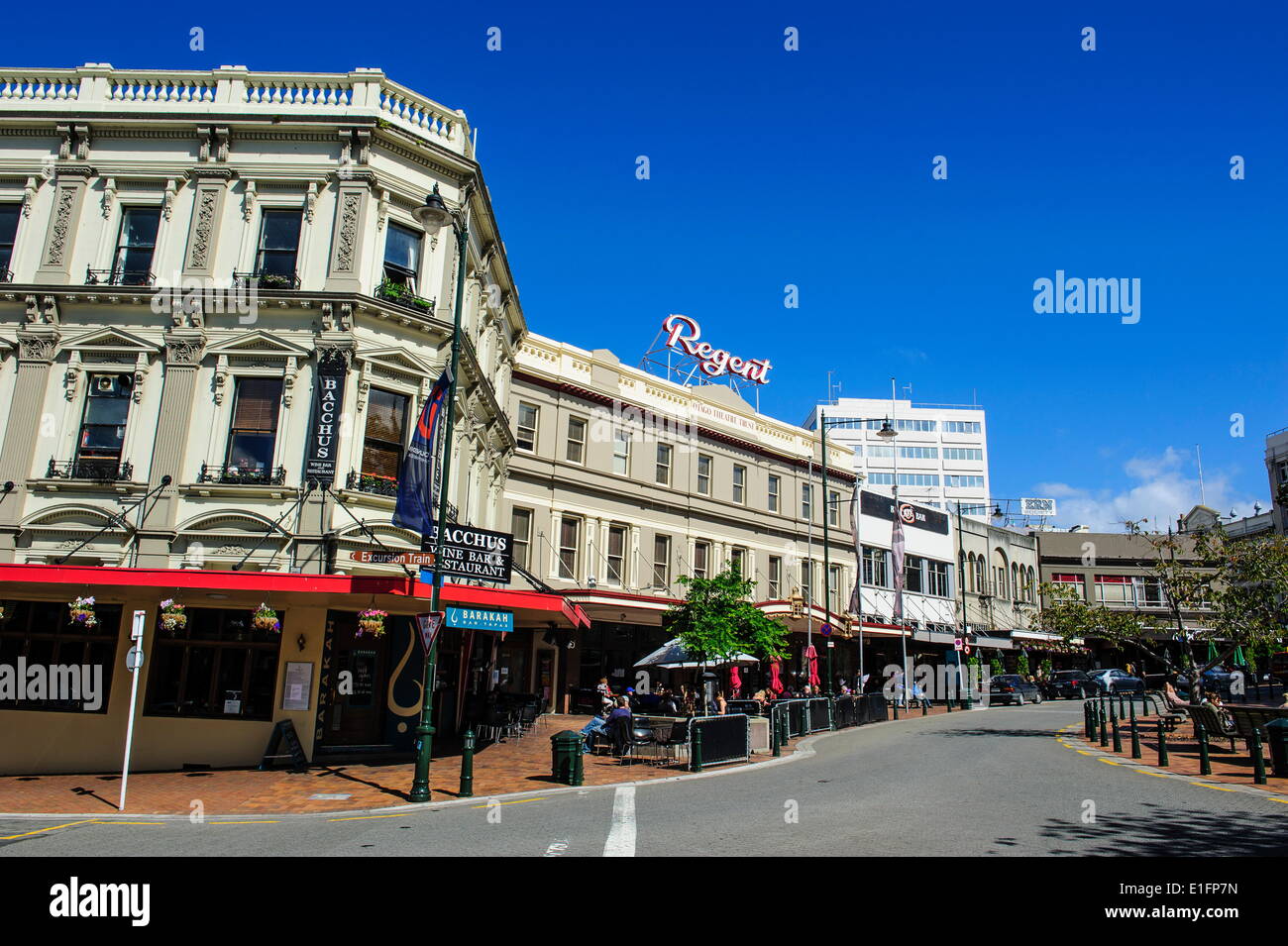 The Octagon Stadt Zentrum von Dunedin, Otago, Südinsel, Neuseeland, Pazifik Stockfoto
