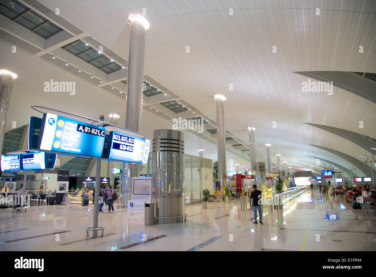 Der internationale Flughafen, Dubai, Vereinigte Arabische Emirate, Naher Osten Stockfoto