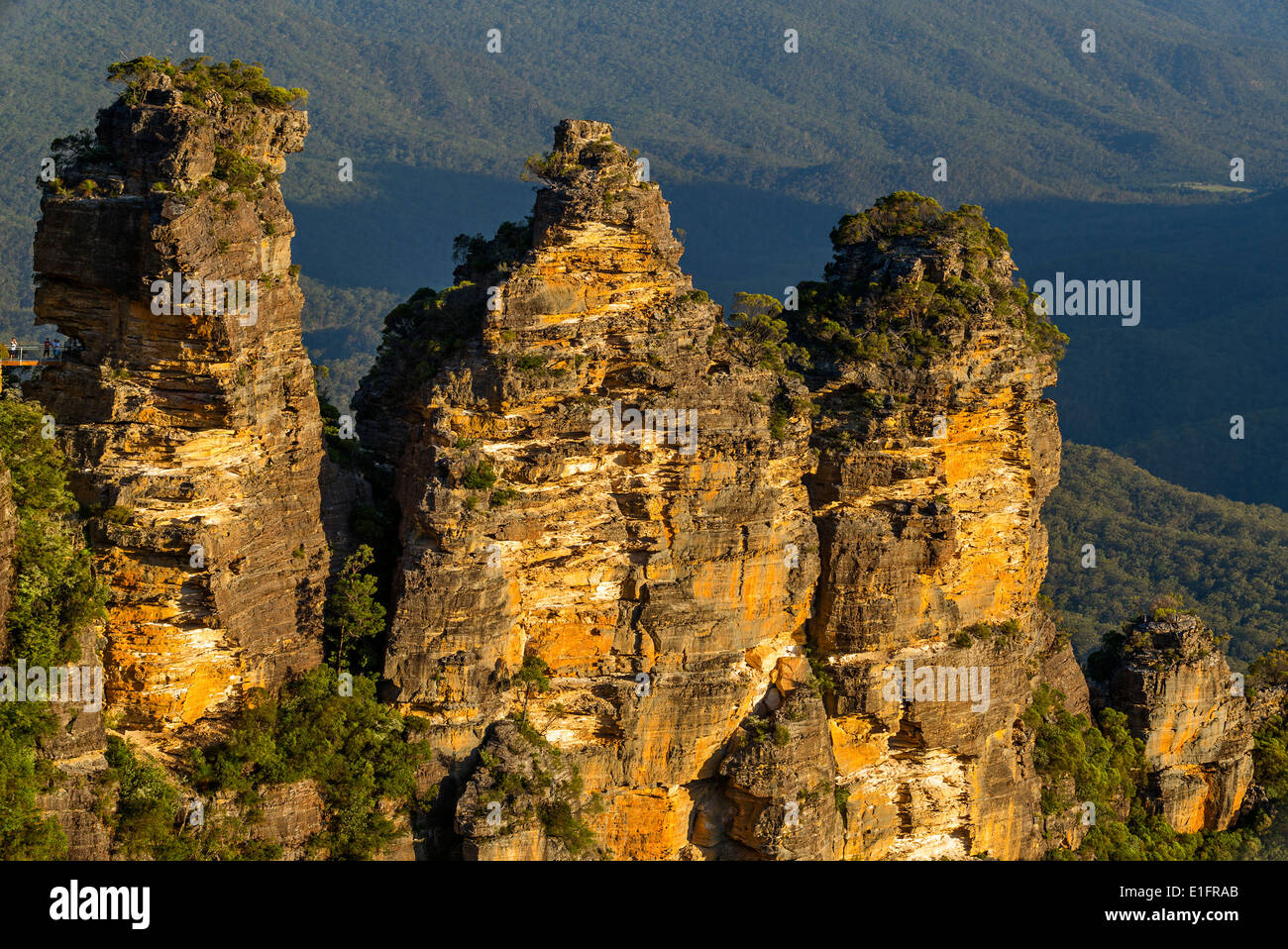 Three Sisters in den Blue Mountains, New South Wales, Australien Stockfoto
