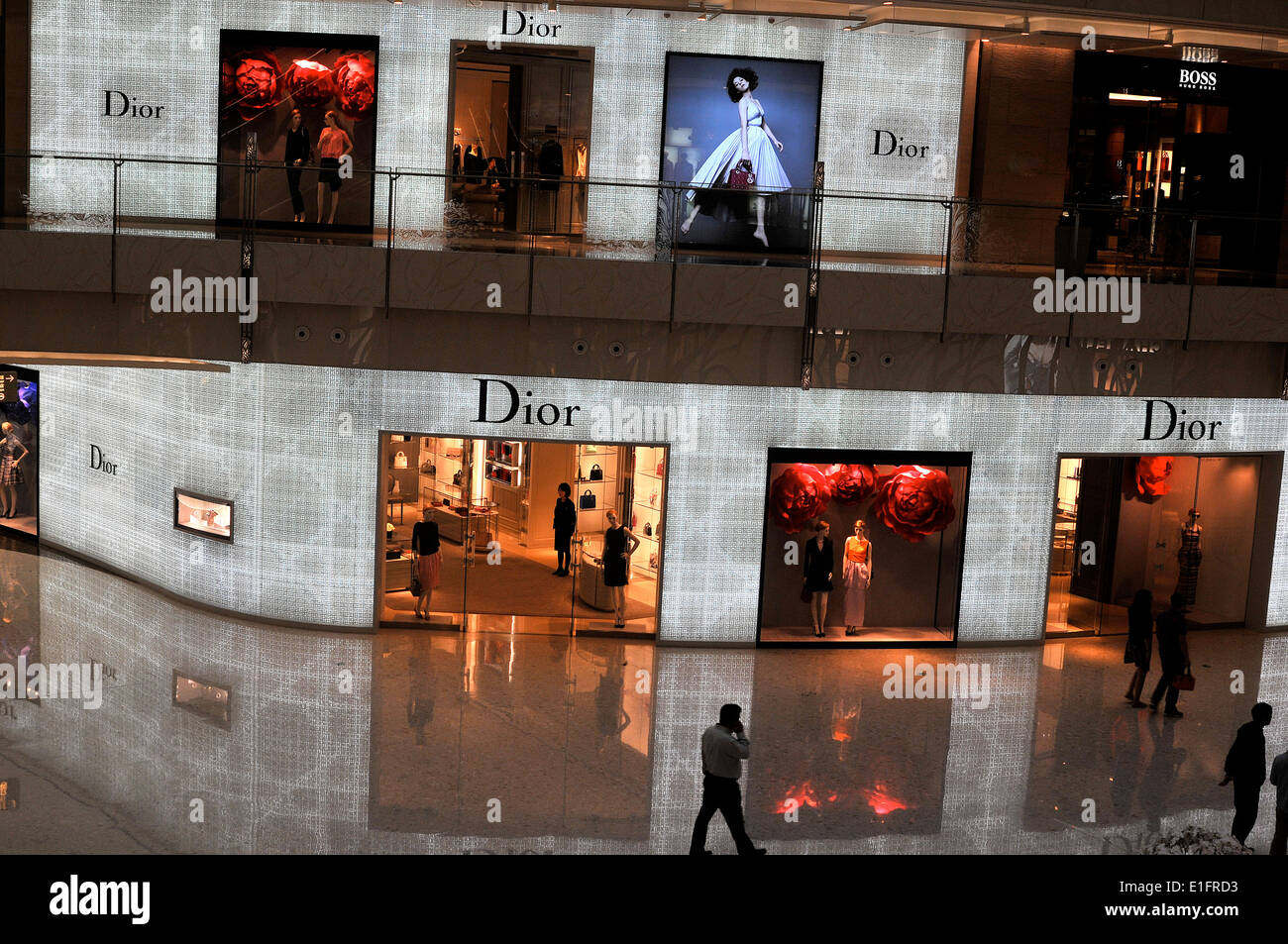 Dior Boutique Ifc Mall Pudong Shanghai China Stockfoto